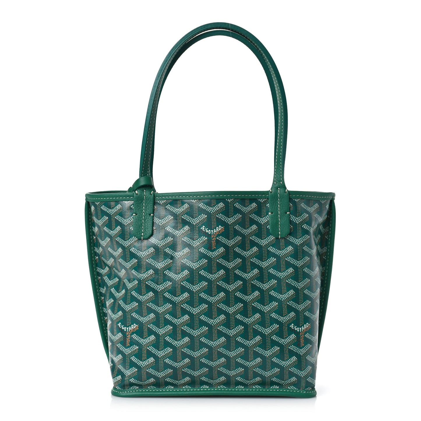Goyardine Reversible Mini Anjou Green