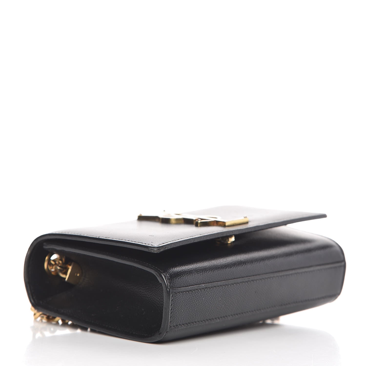 Saint Laurent Grain De Poudre Small Monogram Kate Satchel Black 4 of 18