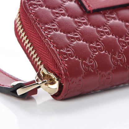 Gucci Microguccissima Zip Around Card Case Red 8 of 14