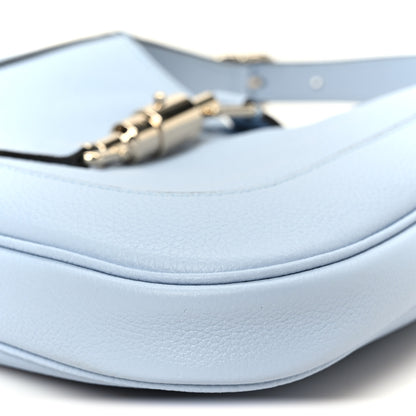 Gucci Grained Calfskin Web Medium Jackie 1961 Hobo Light Blue 11 of 12
