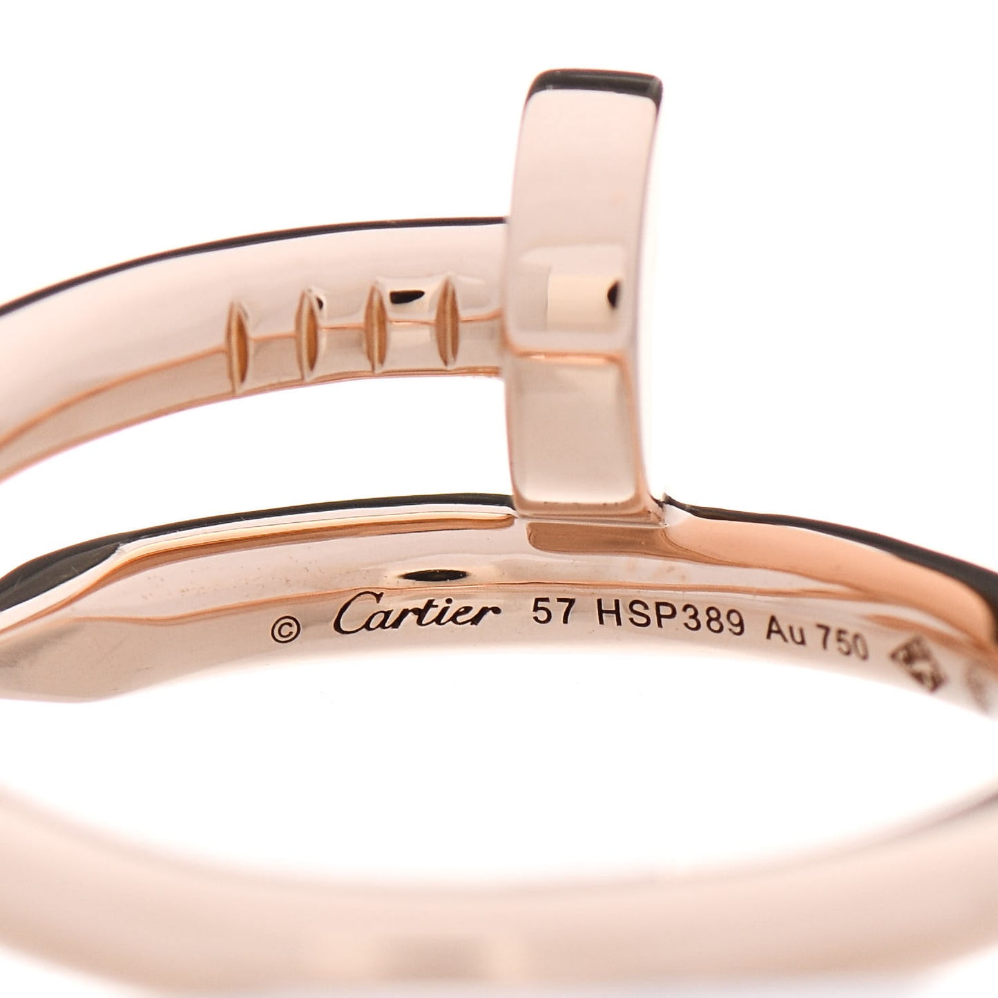 18K Pink Gold Juste Un Clou Ring 57 8