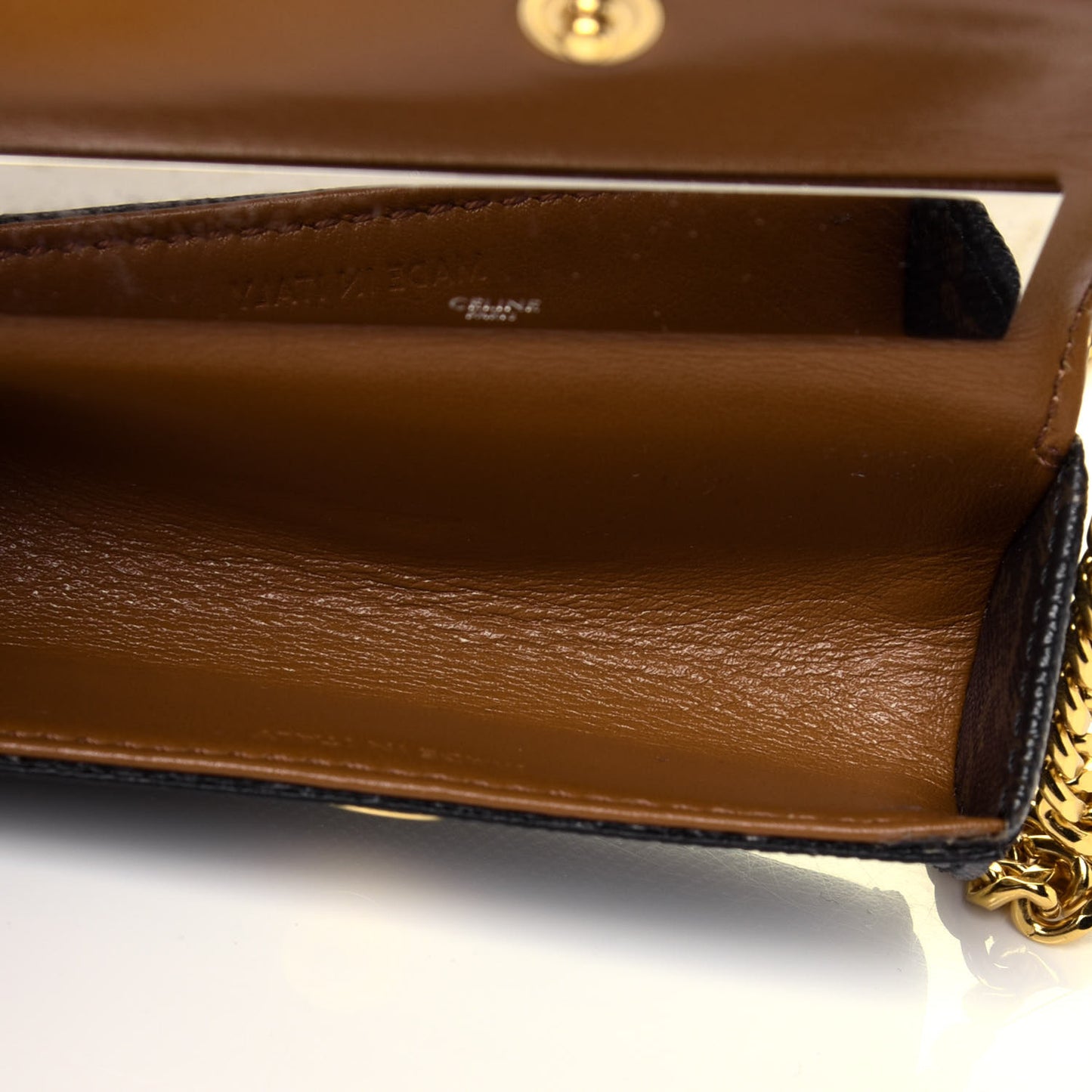Triomphe Canvas Lipstick Case Black