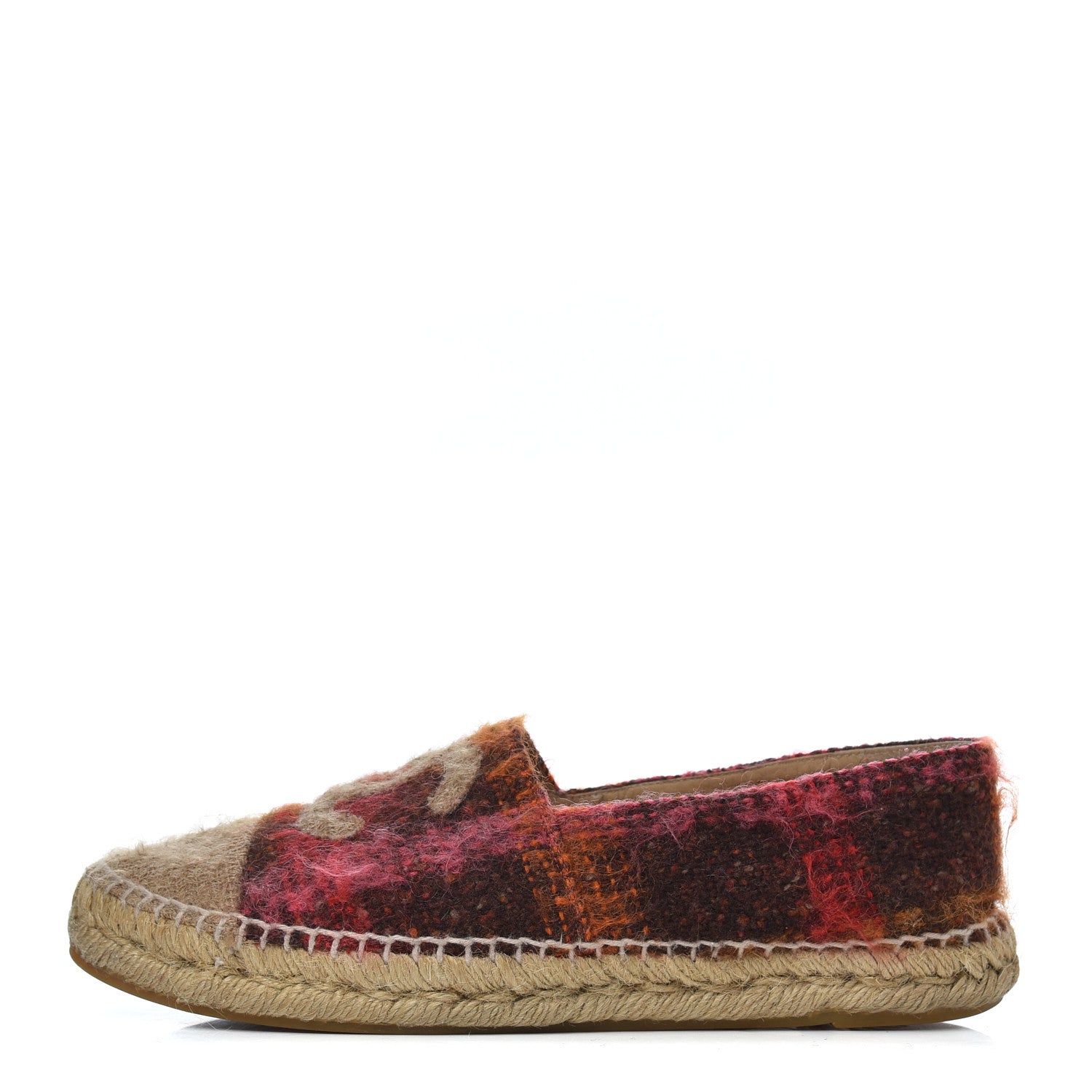 Chanel Tweed CC Espadrilles 41 Brown Pink 1 of 24