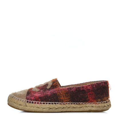 Chanel Tweed CC Espadrilles 41 Brown Pink 1 of 24