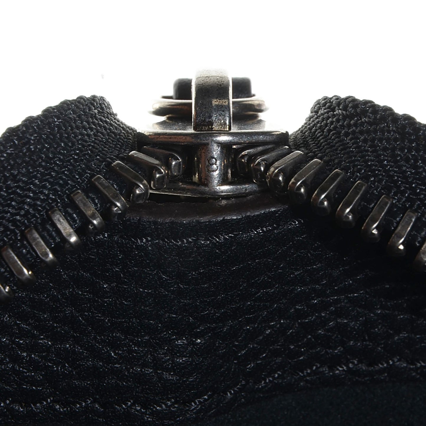 Drummed Calfskin Shoulder Luggage Black