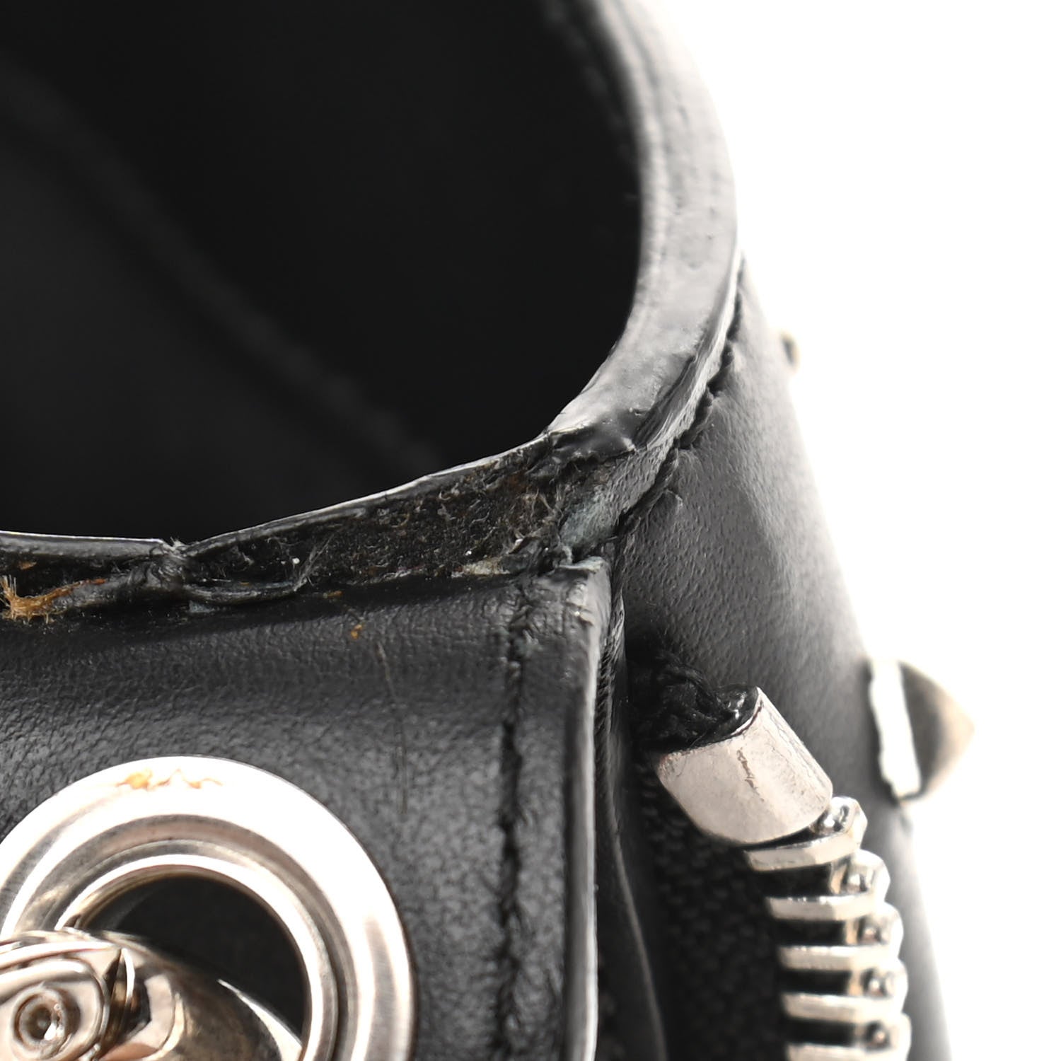 Alexander McQueen Calfskin Studded Crossbody Bag Black 13 of 15