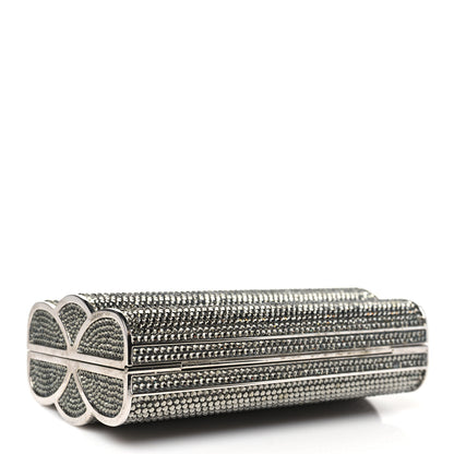 Judith Leiber Swarovski Crystal Minaudiere Clutch Silver 5 of 11