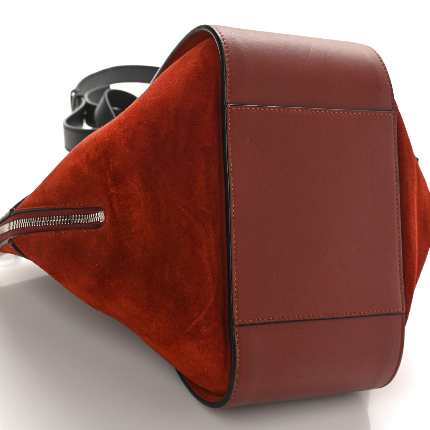Loewe Calfskin Suede Small Hammock Shoulder Bag Red 7 of 8