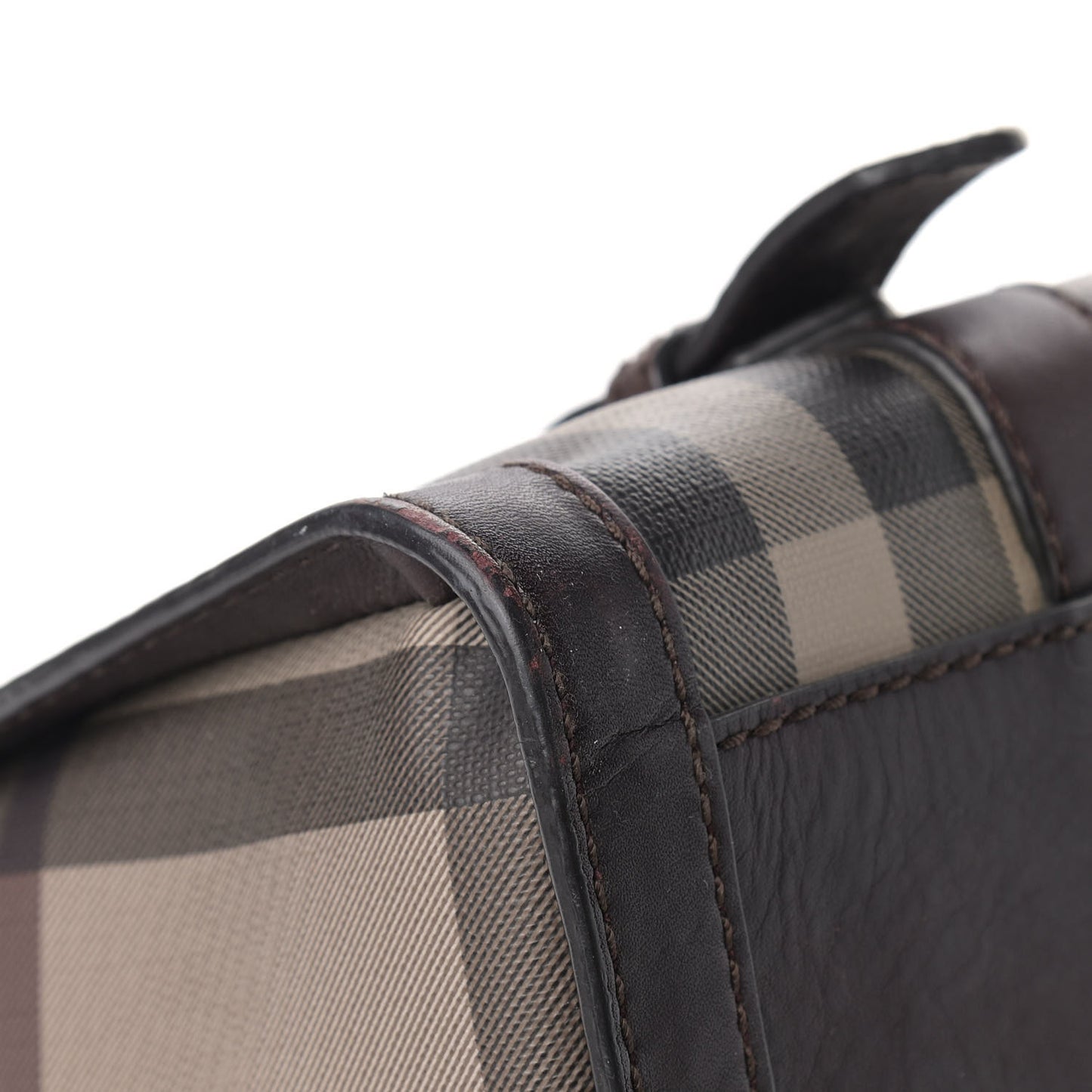 Smoked Check Medium Alchester Bowling Bag Plum