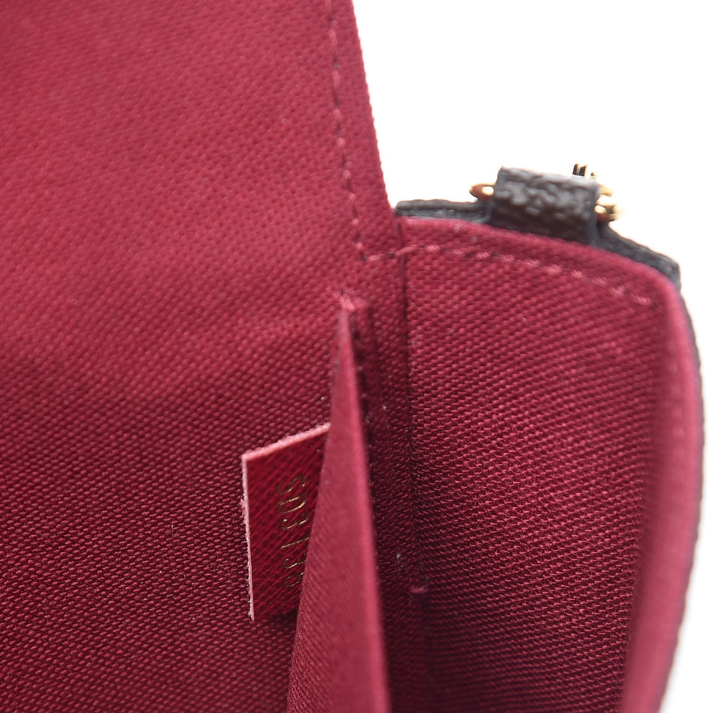 Monogram Pochette Felicie Chain Wallet Fuchsia