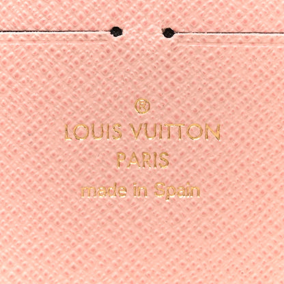 Louis Vuitton Damier Azur Studded Clemence Wallet Rose Ballerine 6 of 8