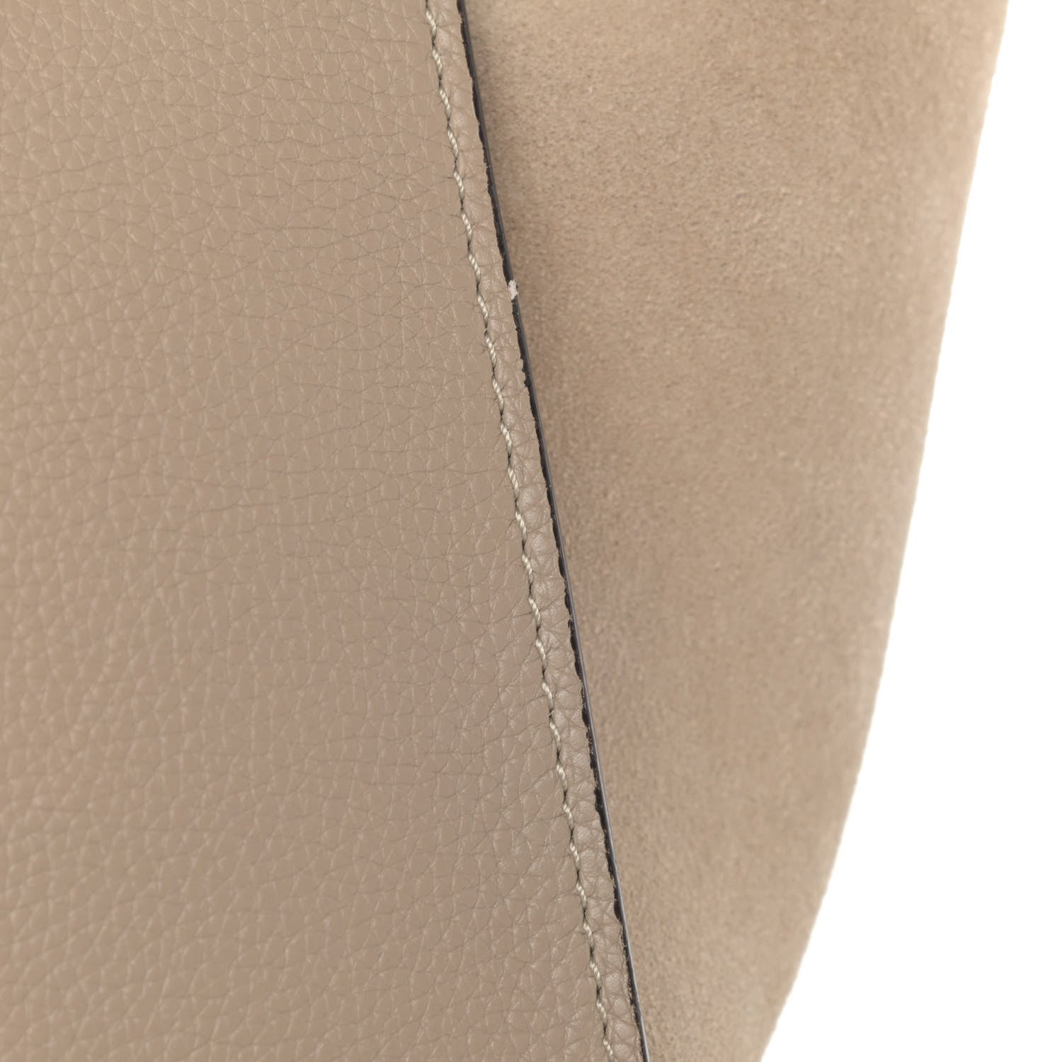 Celine Drummed Calfskin Suede Medium Trapeze Dune 12 of 12