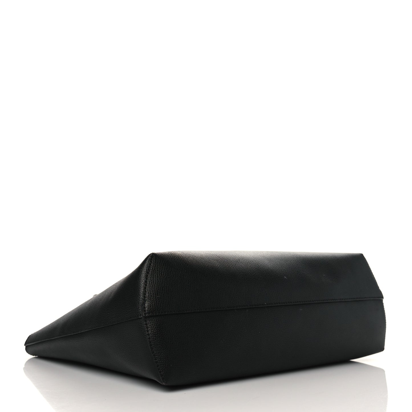 Vitello Vienna Enamel F is Fendi Shopping Tote Black Taupe