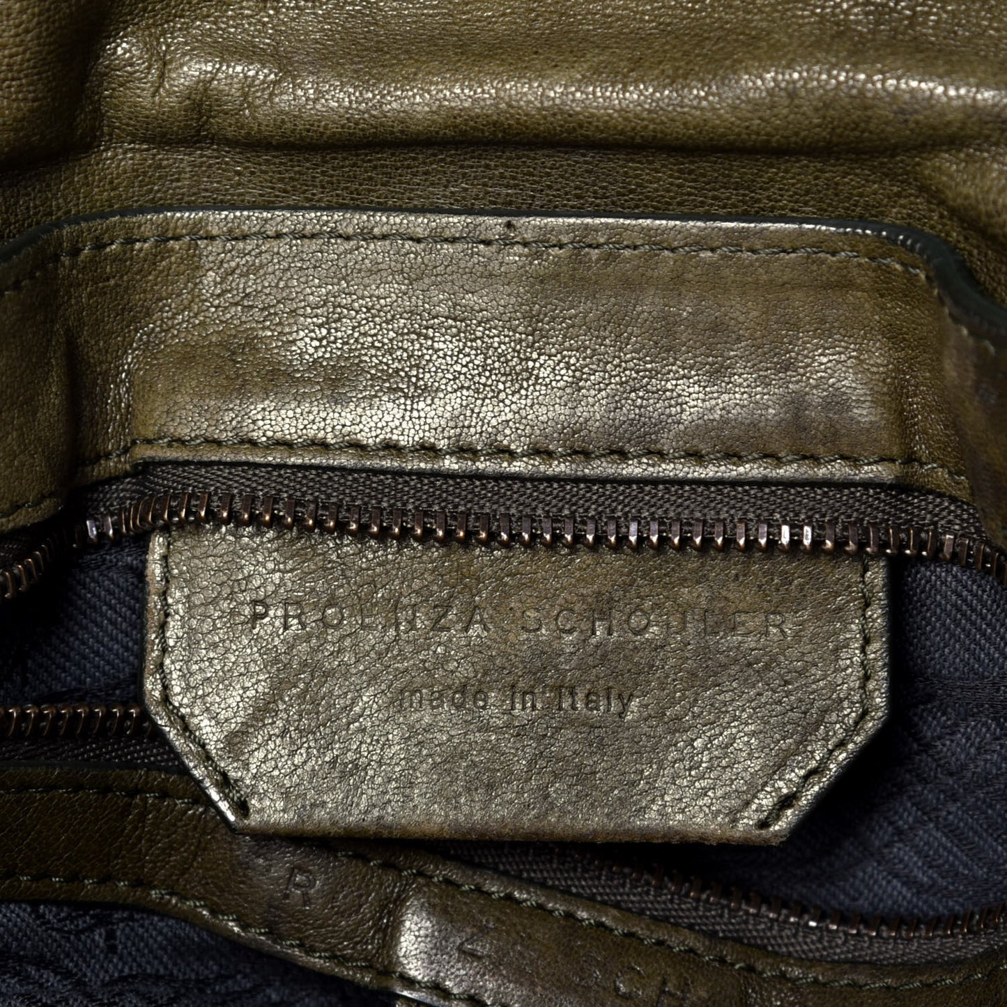 Lambskin PS1 Medium Satchel Military
