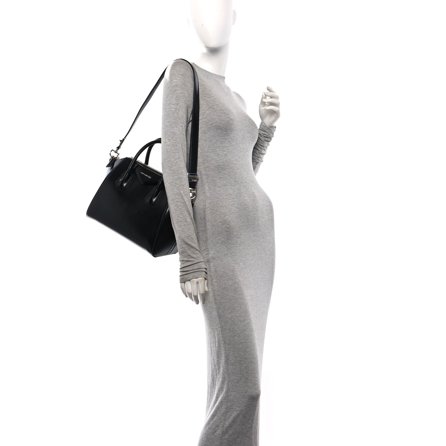 Givenchy Shiny Lord Calfskin Small Antigona Black 2 of 10