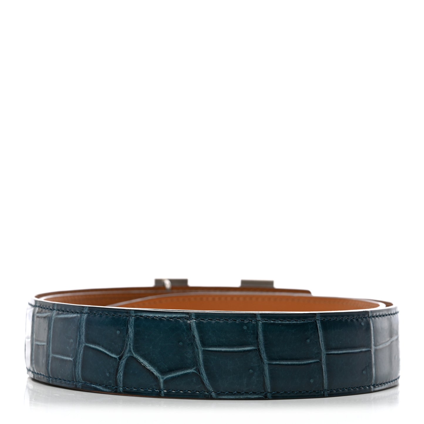 Shiny Porosus Crocodile Strie 32mm Belt 90 36 Colvert