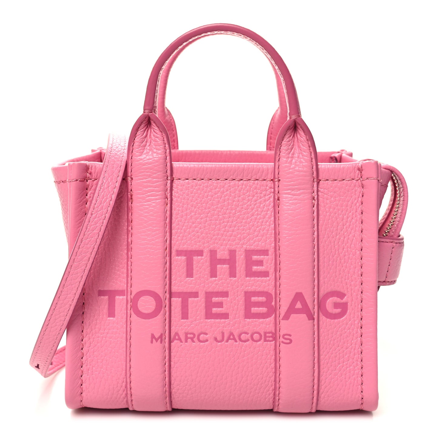 Grained Calfskin Small The Tote Bag Candy Pink