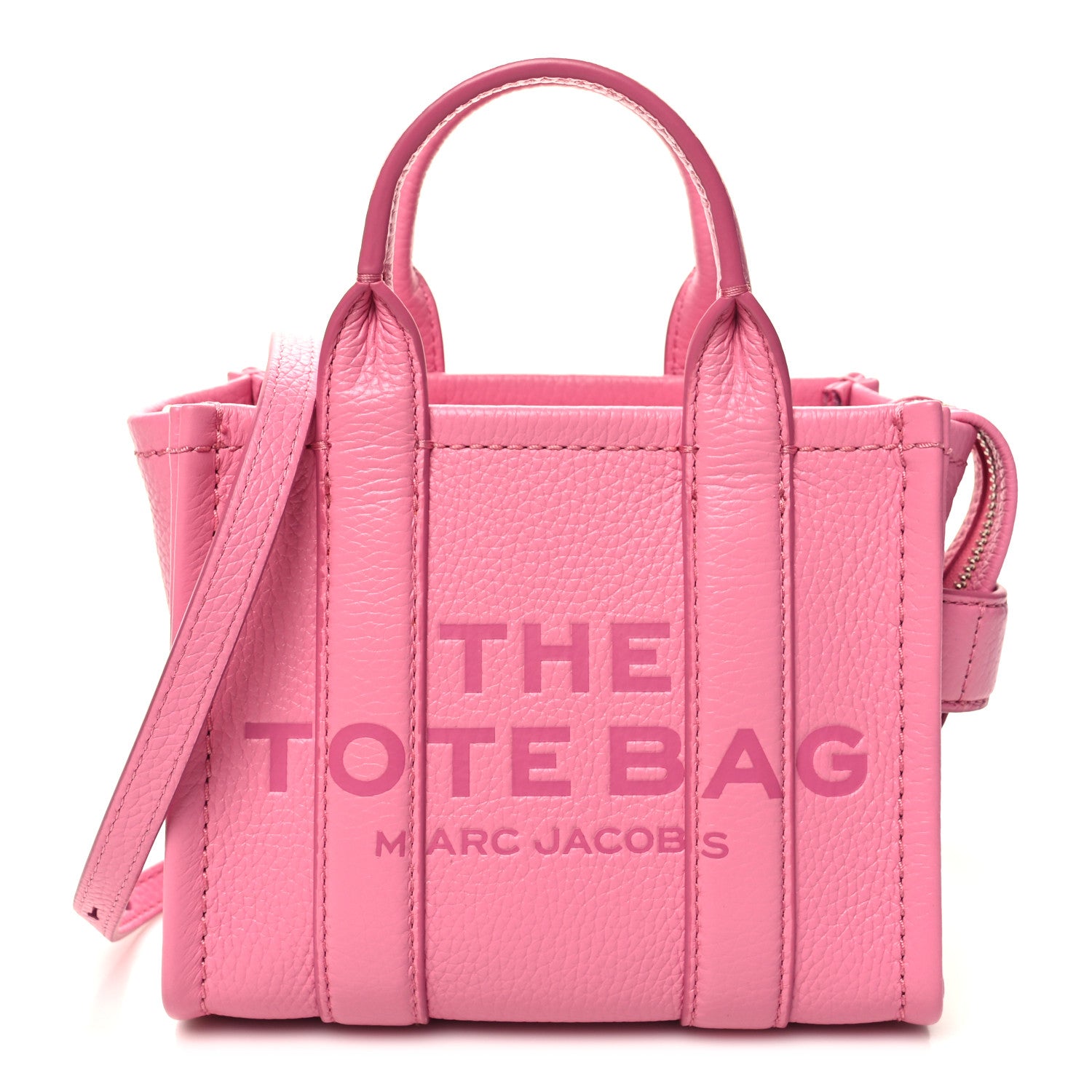 Marc Jacobs Grained Calfskin Small The Tote Bag Candy Pink 1 of 9