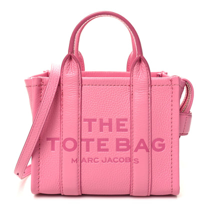 Marc Jacobs Grained Calfskin Small The Tote Bag Candy Pink 1 of 9