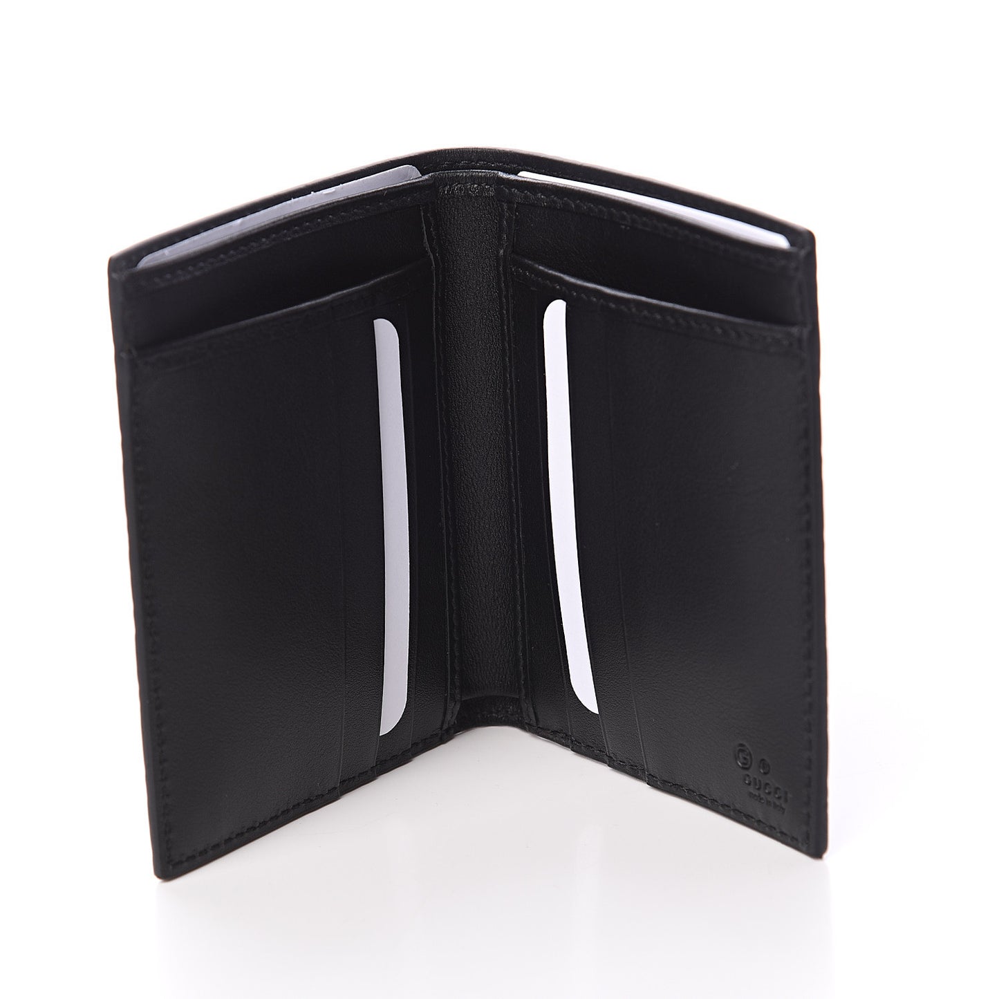 Microguccissima Bi-Fold Wallet Black