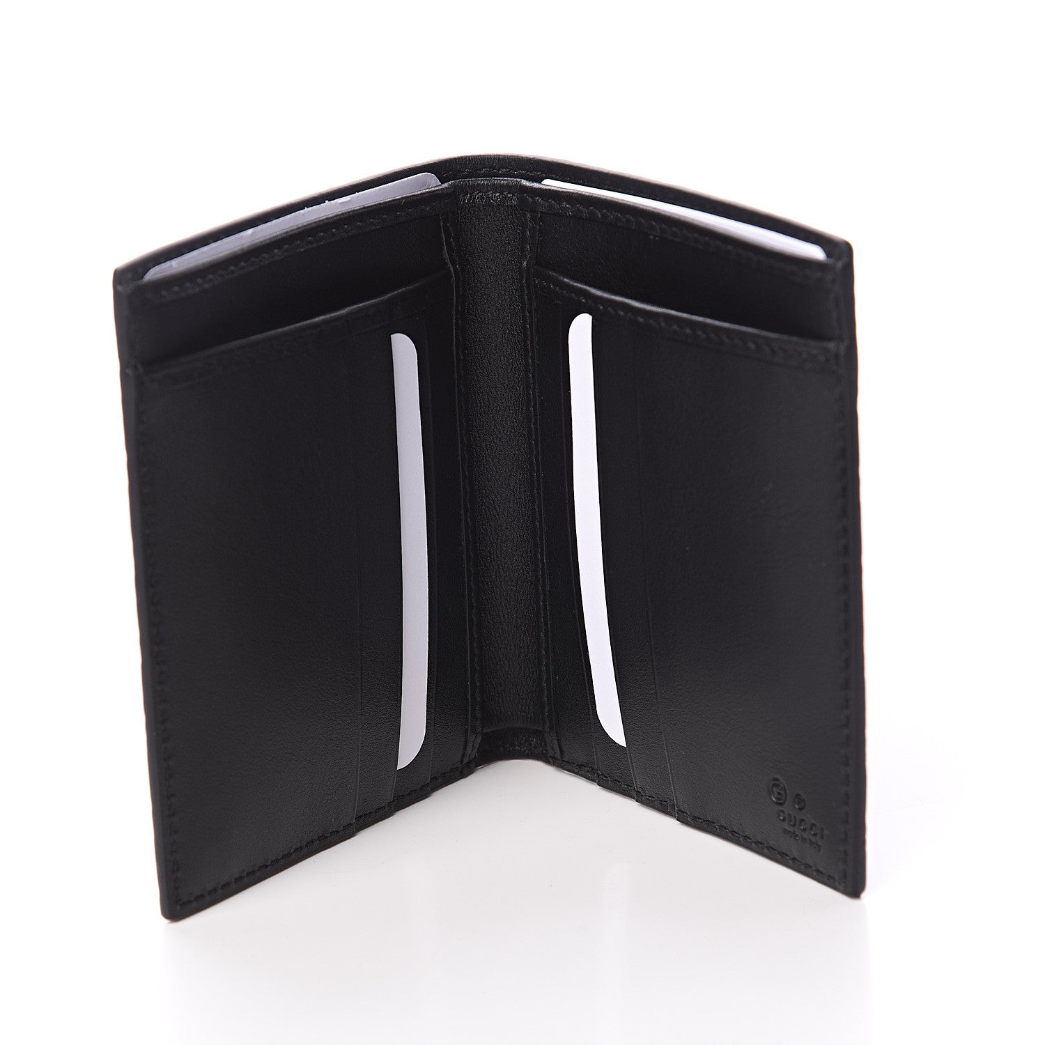 Gucci Microguccissima Bi-Fold Wallet Black 4 of 5