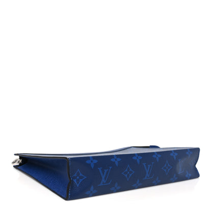 Louis Vuitton Monogram Eclipse Pochette Voyage MM Pacific Blue 4 of 9