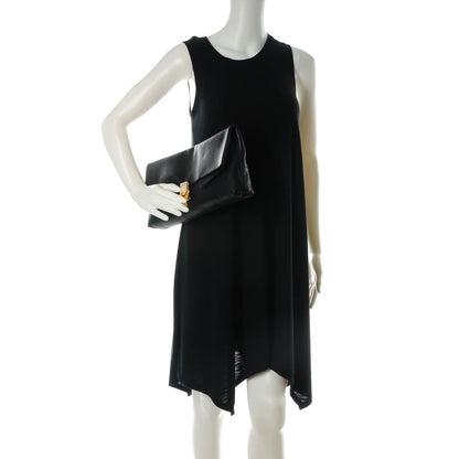 Chloe Grained Calfskin Drew Folded Clutch Black 2 of 7