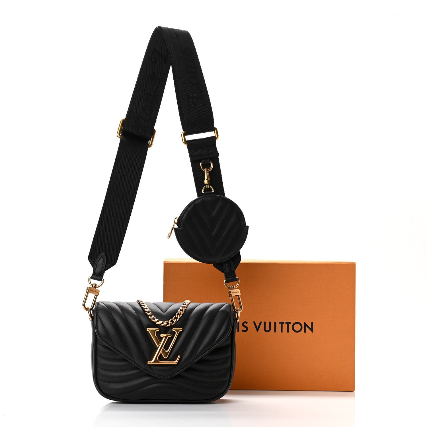Louis Vuitton Calfskin New Wave Multi Pochette Black 11 of 11