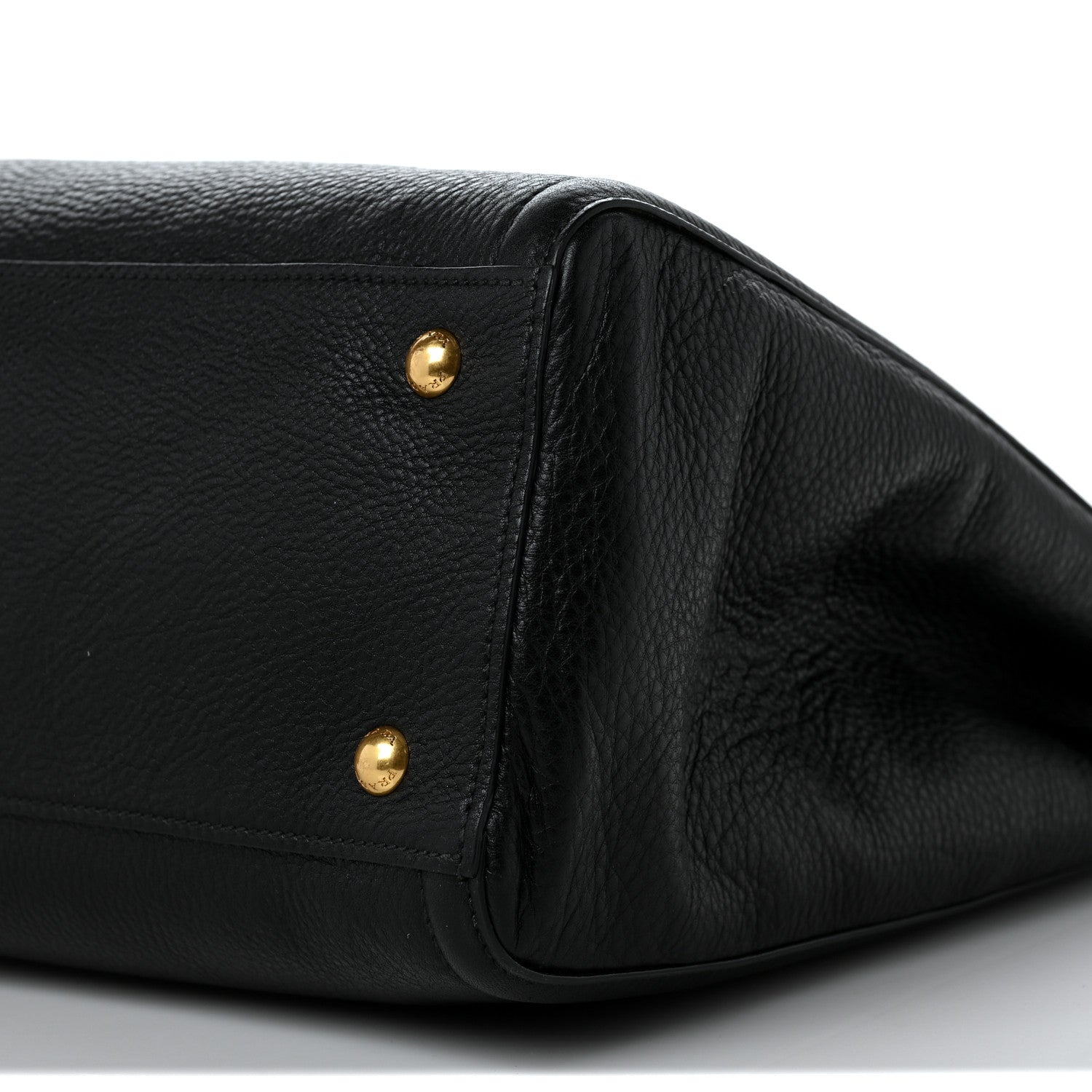 Prada Vitello Daino Shopping Tote Black 9 of 11
