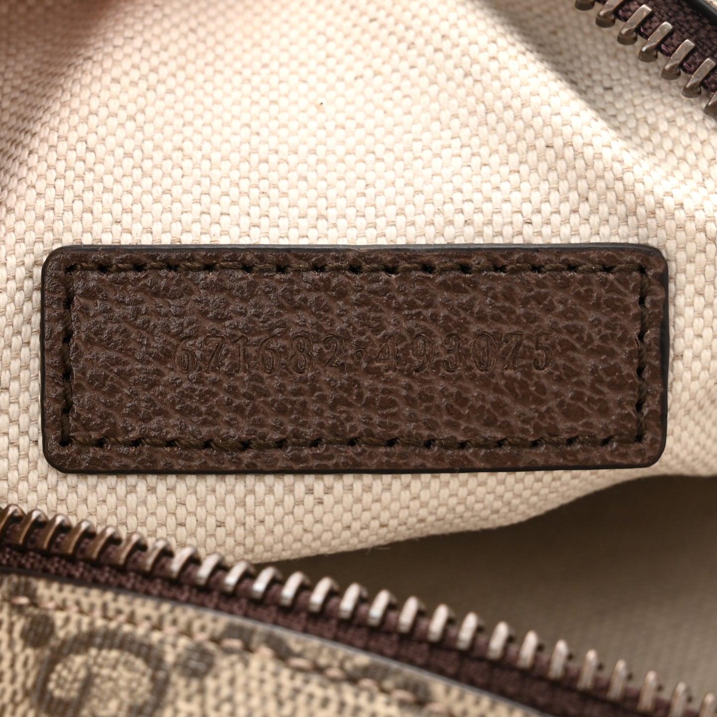 GG Supreme Monogram Web Mini Ophidia Double Zip Messenger Bag Beige New Acero