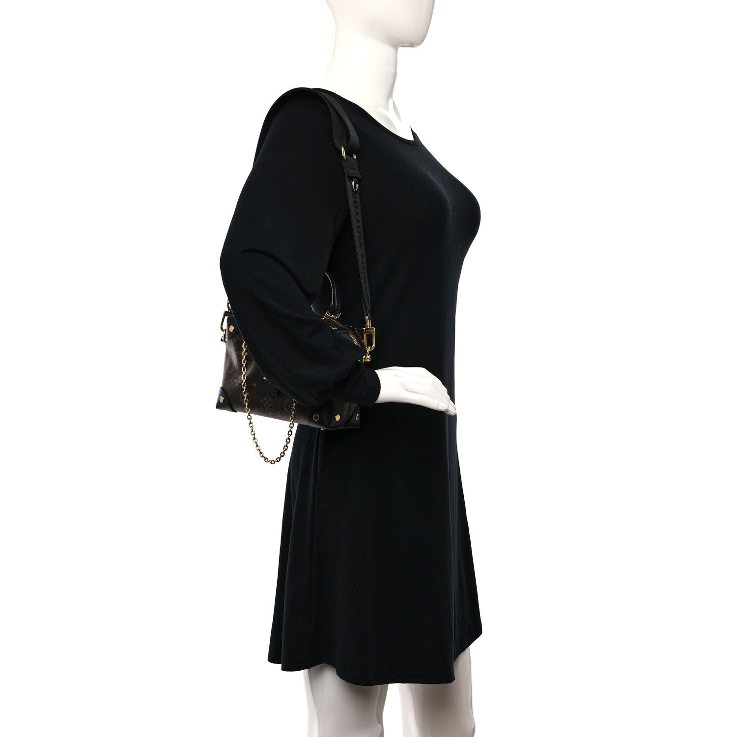 Louis Vuitton Monogram Petite Malle Souple Black 3 of 8