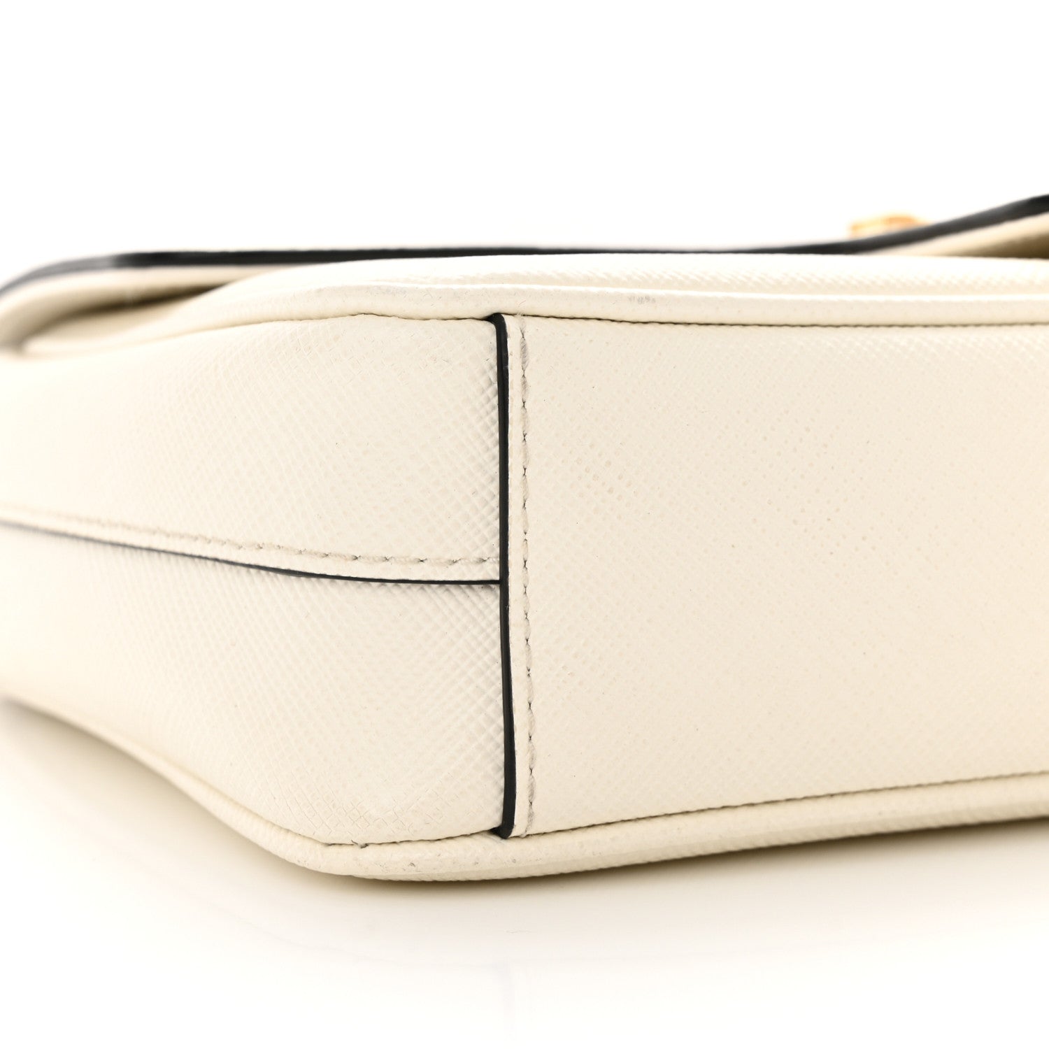 Prada Saffiano Flap Shoulder Bag Talco 8 of 13