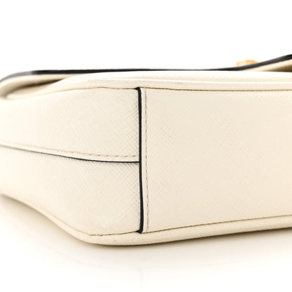 Prada Saffiano Flap Shoulder Bag Talco 8 of 13