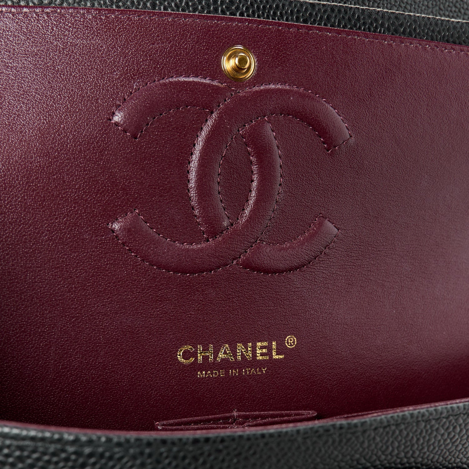 Chanel Caviar Quilted Medium Double Flap Black 6 of 12