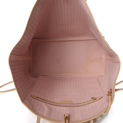 Louis Vuitton Damier Azur Neo Neverfull GM Rose Ballerine 6 of 14