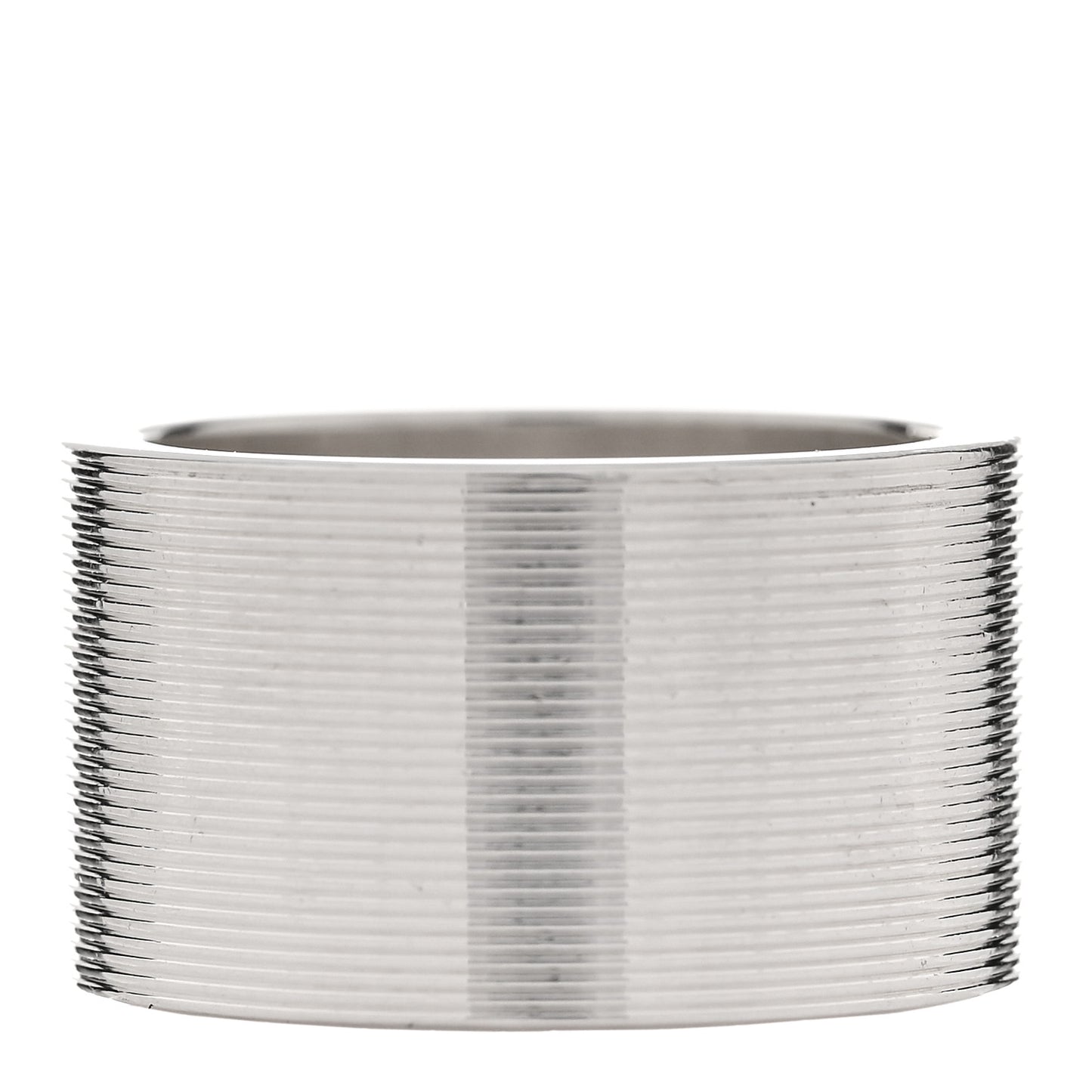 Sterling Silver 12mm Trademark Wide Band Ring 54 6.75