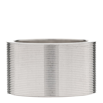 Gucci Sterling Silver 12mm Trademark Wide Band Ring 54 6.75 3 of 6