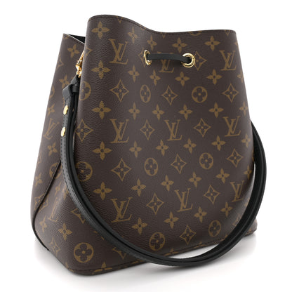 Louis Vuitton Monogram Neonoe MM Black 3 of 9