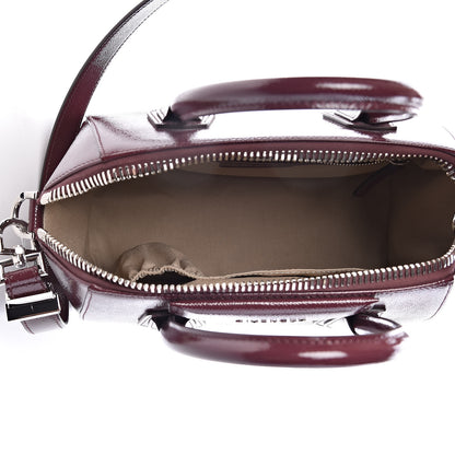 Givenchy Textured Patent Calfskin Small Antigona Aubergine 5 of 9