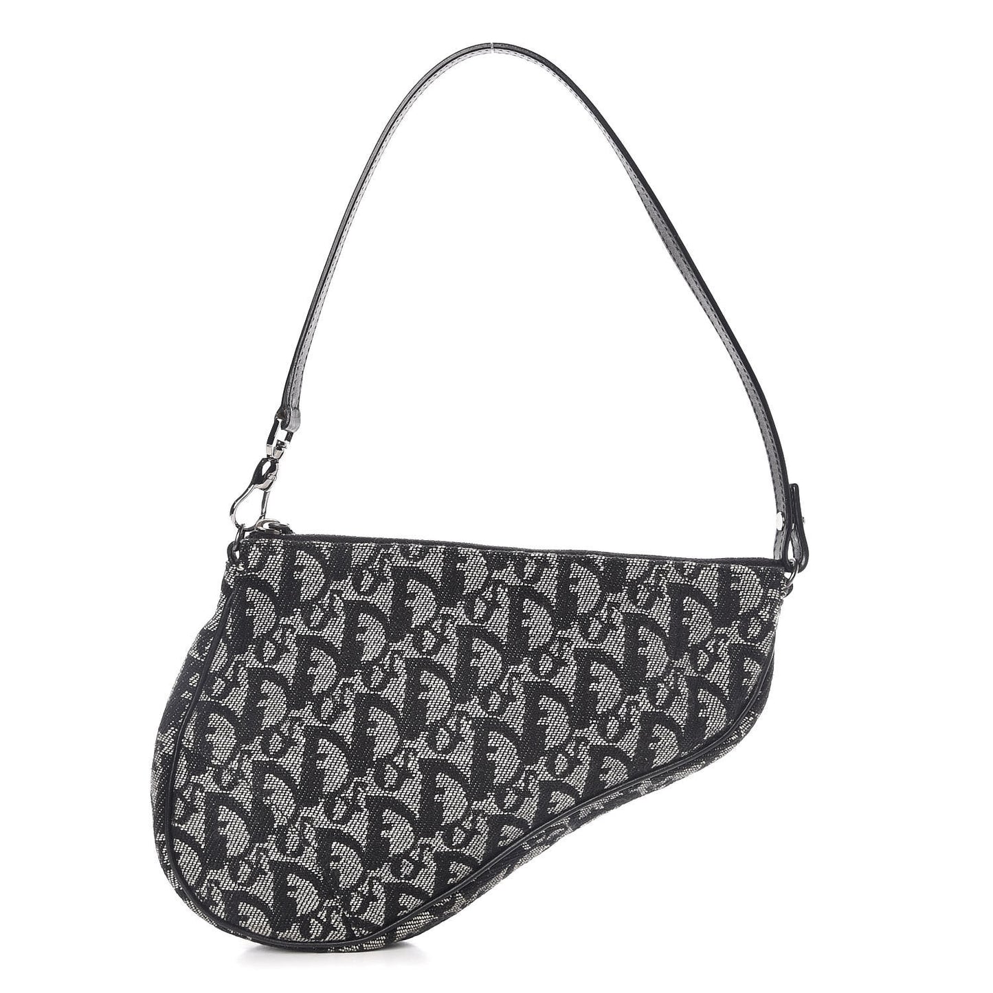 Monogram Mini Saddle Pochette Black