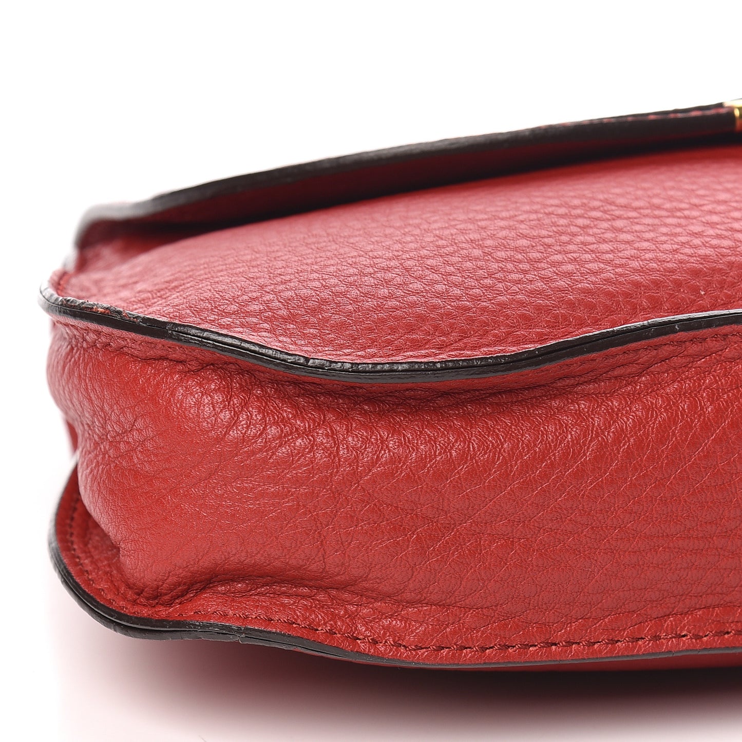 Calfskin Marcie Clutch Ruby