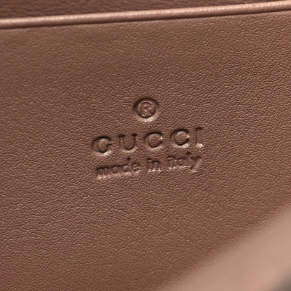 Gucci Calfskin Matelasse Mini Pearly GG Marmont Chain Wallet Porcelain Rose 6 of 10