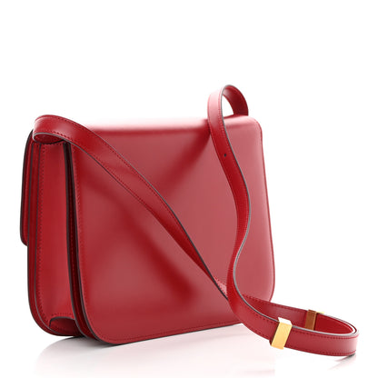 Celine Box Calfskin Medium Classic Box Flap Bag Red 3 of 14
