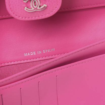 Chanel Caviar Quilted Large Flap Wallet Pink 8 of 11