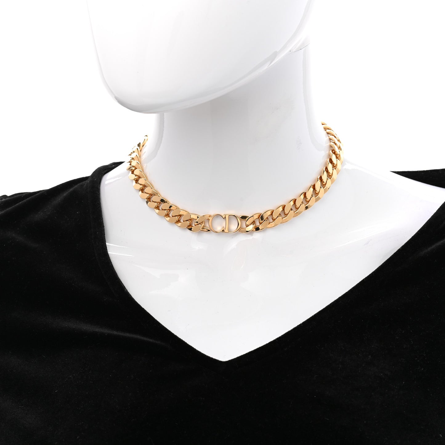 Metal Danseuse Etoile Chain Choker Necklace Gold