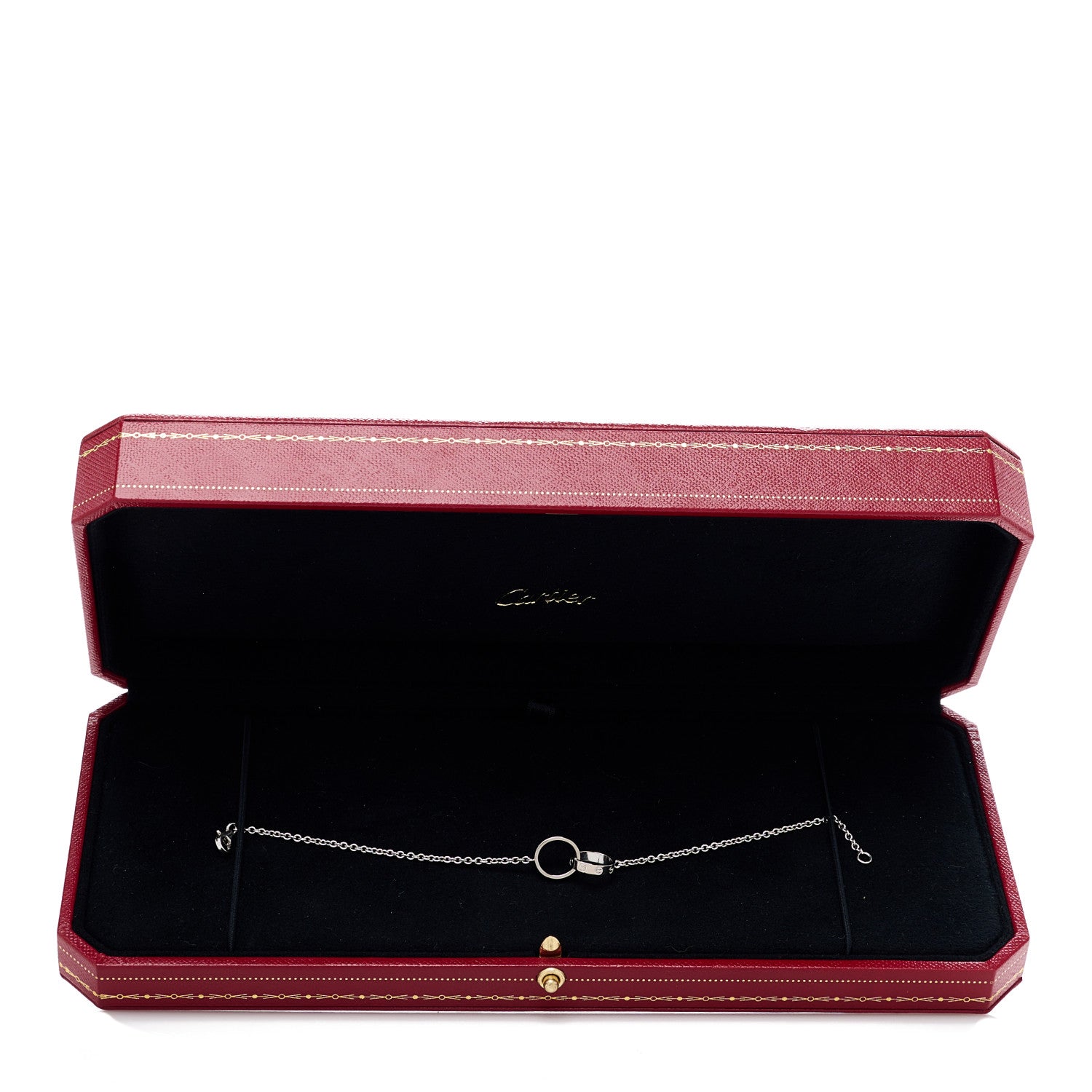 Cartier 18K White Gold Interlocking LOVE Bracelet 4 of 4
