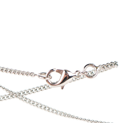 Chanel Crystal Timeless CC Necklace Silver 3 of 5