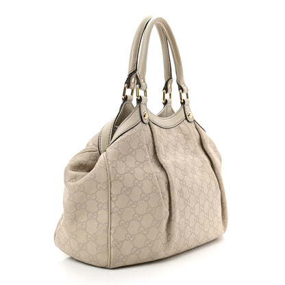Gucci Guccissima Medium Sukey Tote Mystic White 3 of 14