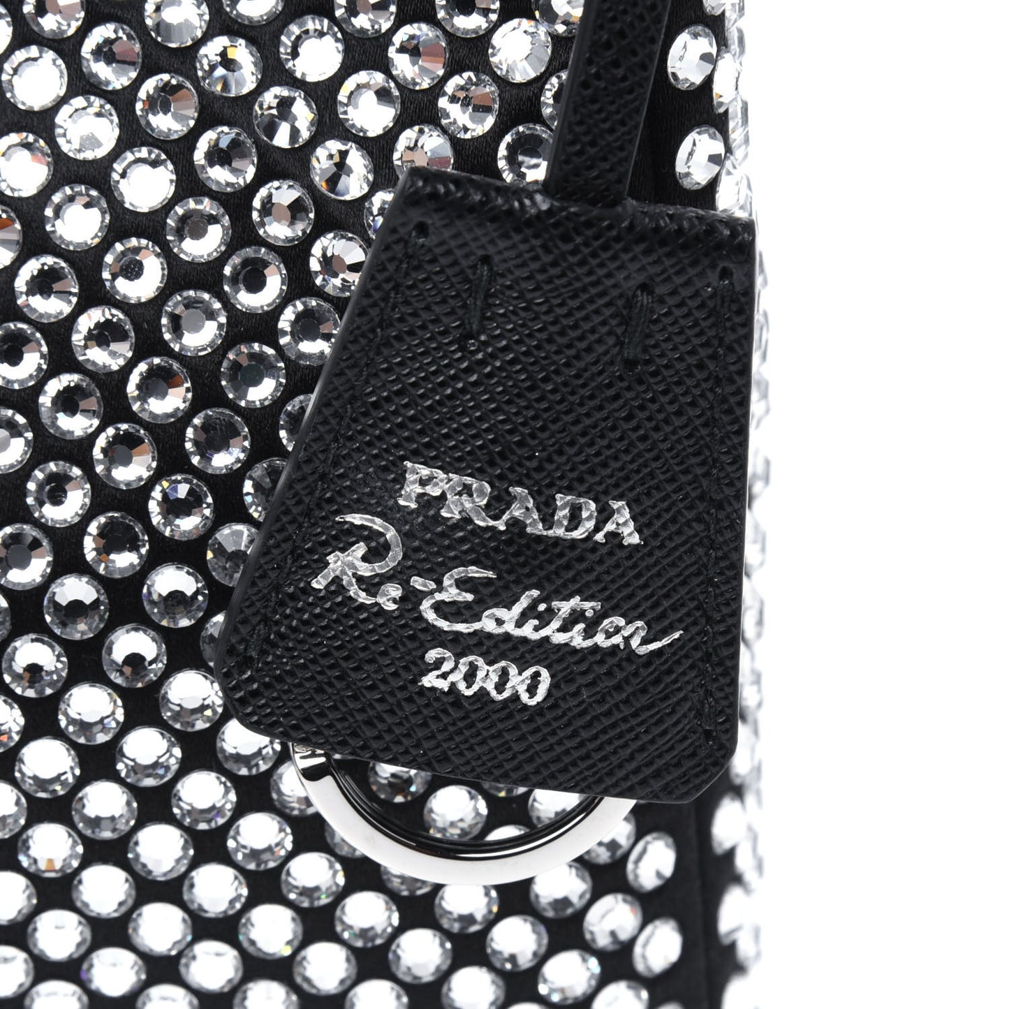 Satin Crystal Mini Re-Edition 2000 Bag Cristal