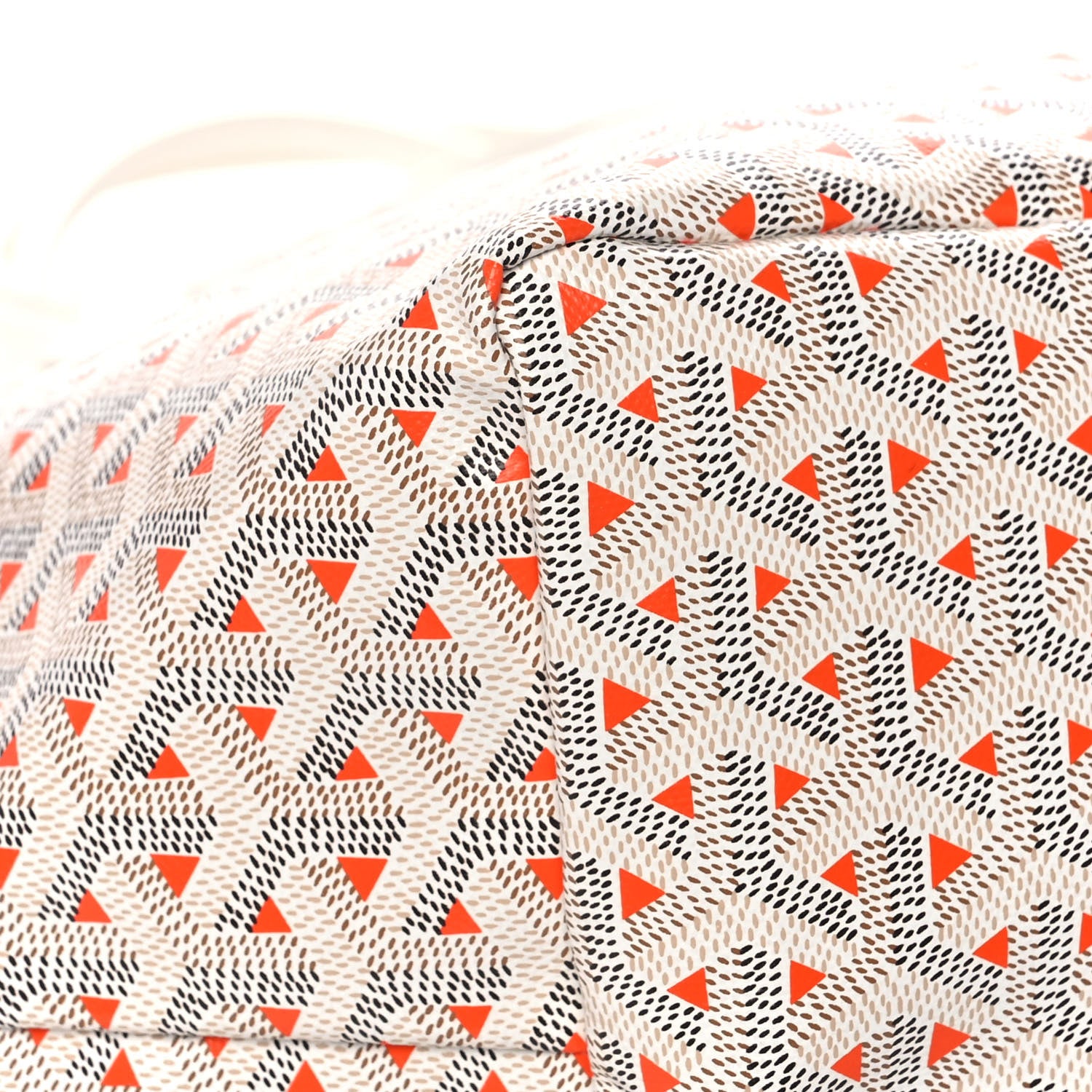Goyard Goyardine Saint Louis Claire Voie GM White Orange 12 of 14